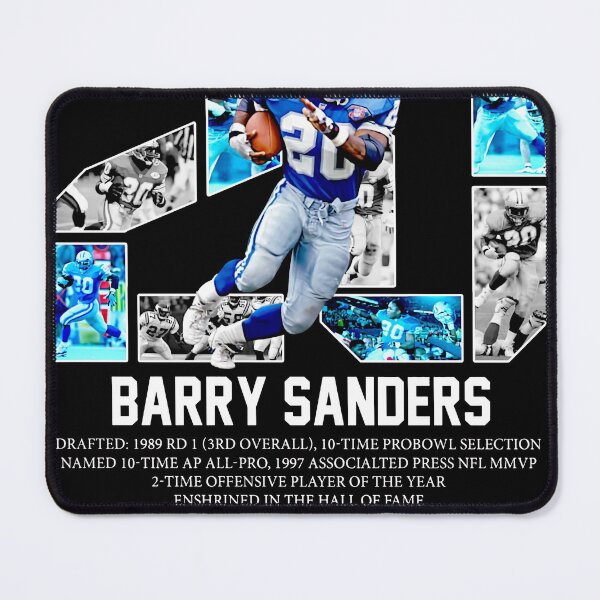 Item preview, Muadatee-Barry_-Sanders_-20-Detrøit_-Liøns Signature - Camiseta para hombre, color negro,Camiseta para hombre, color negro Muadatee-Barry -Sanders -20-Detrit -Lins Signature designed and sold by JohnPJohnSr.