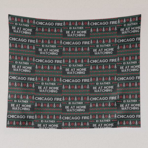 Item preview, Chicago Fire Ugly Christmas Sweater Premium designed and sold by JettBrockhouse.