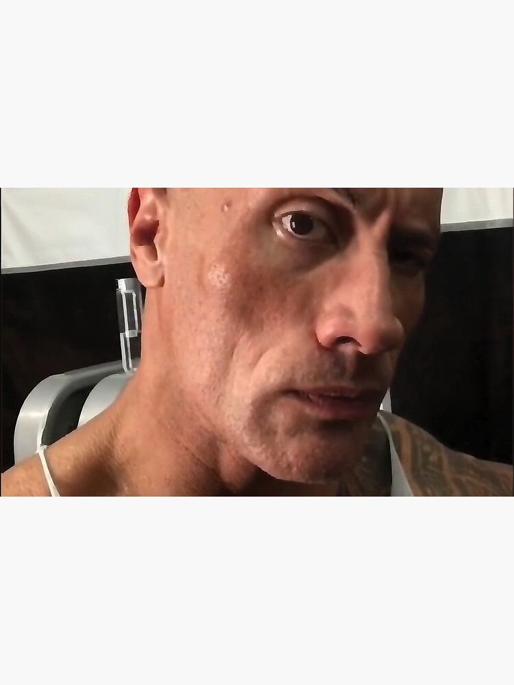 Dwayne The Rock Johnson Eyebrow Raise Sticker for Sale by Shrek46