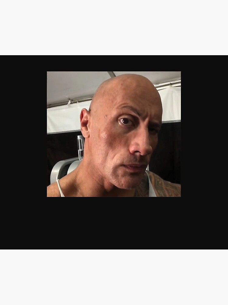 Dwayne The Rock Johnson eyebrow raise meme | Sticker