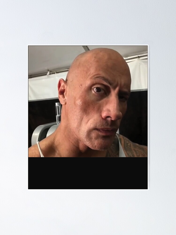 Dwayne The Rock Johnson Eyebrow Raise Sticker for Sale by