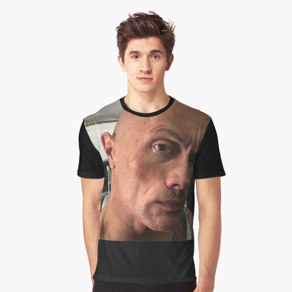 New The Rock Eyebrow Raise Face Meme T-Shirt new edition t shirt vintage t  shirt