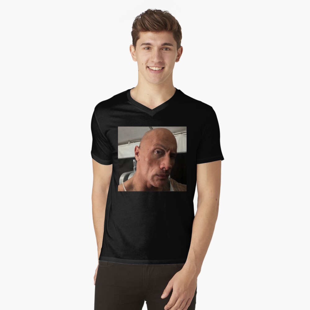 The Rock Eyebrow Raise Face Christmas Meme Shirt - Peanutstee