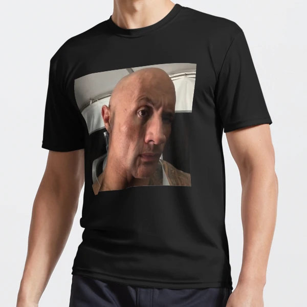 Dwayne The Rock Johnson eyebrow raise meme Classic T-Shirt Poster for Sale  by RosaGinoris