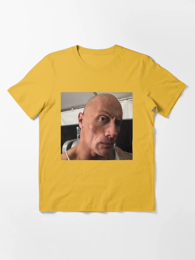 Dwayne The Rock Johnson eyebrow raise meme Classic T-Shirt Poster for Sale  by RosaGinoris