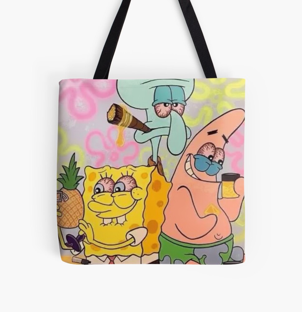 spongebob squidward and patrick high Poster