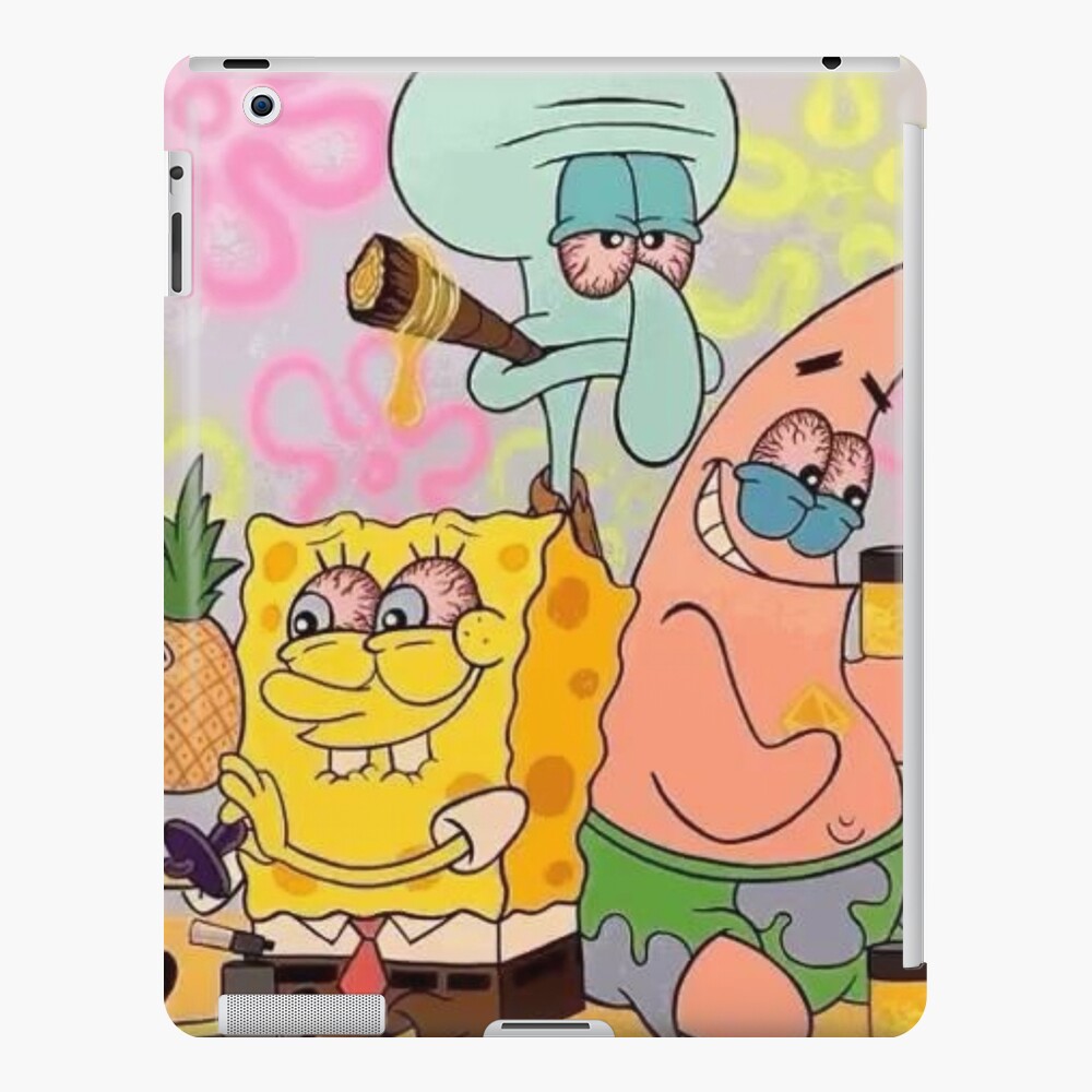 Spongebob Squidward And Patrick High Ipad Case And Skin For Sale By Lynneapugh Redbubble