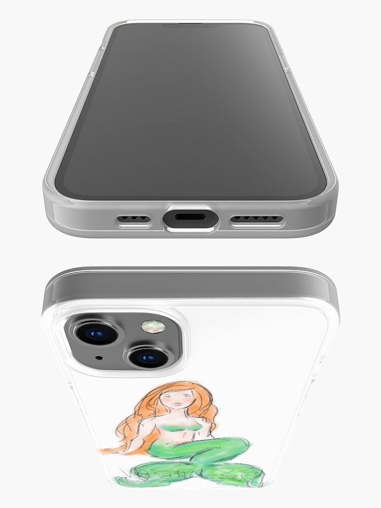 Alternate view of Little Mermie Sketch iPhone Case