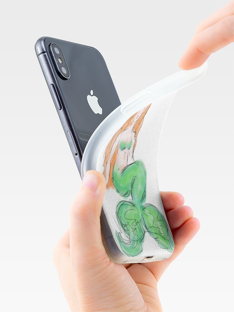 Alternate view of Little Mermie Sketch iPhone Case