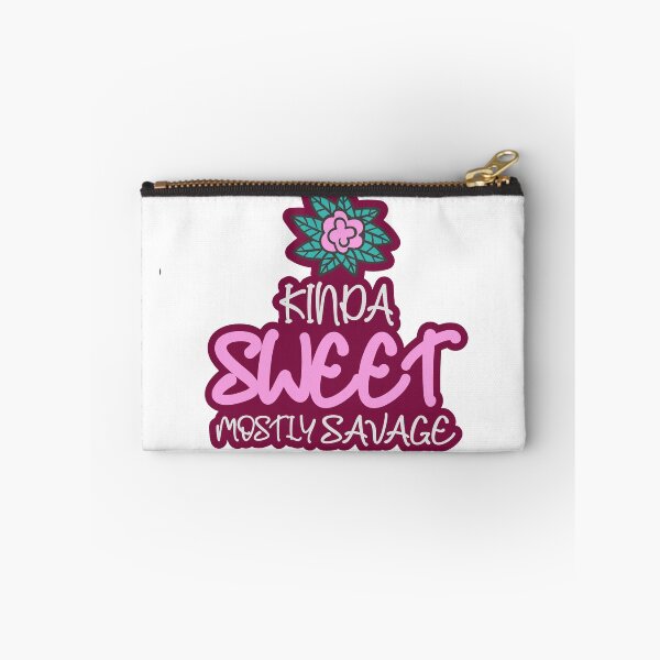 Item preview, Kinda Sweet Mostly Savage: thanksgiving, wedding, event, funny, graphic, flower, jasmine flower,nature. designed and sold by comeonyassine21.