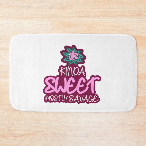 Item preview, Kinda Sweet Mostly Savage: thanksgiving, wedding, event, funny, graphic, flower, jasmine flower,nature. designed and sold by comeonyassine21.