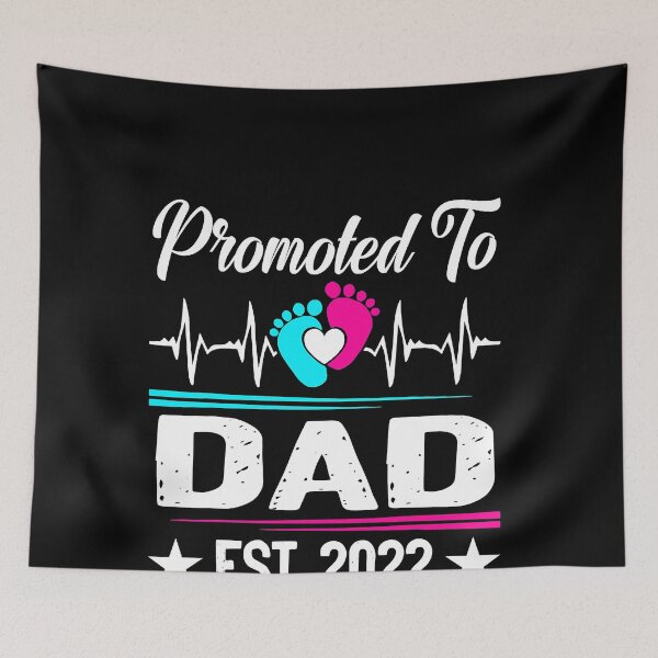 Item preview, Vintage Promoted To Dad EST 2022 New Dad  designed and sold by SeanDoke.