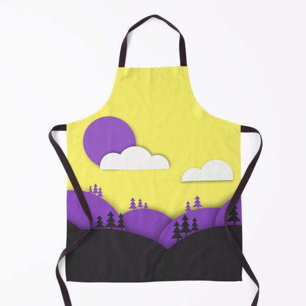 Item preview, Nonbinary Pride Flag Art Landscape Paper Cut Out designed and sold by cashewdays.