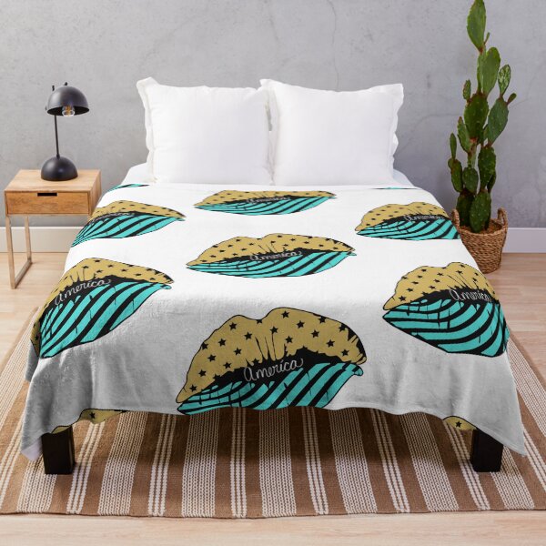Item preview, America kiss teal 2 designed and sold by LHaynes2020.