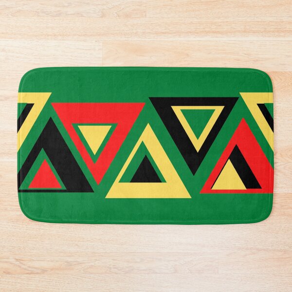 Item preview, KENTE INSPIRED TRIANGLES - GREEN designed and sold by HillTopView.