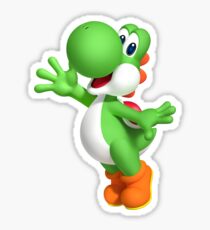 Yoshi is so happy Sticker