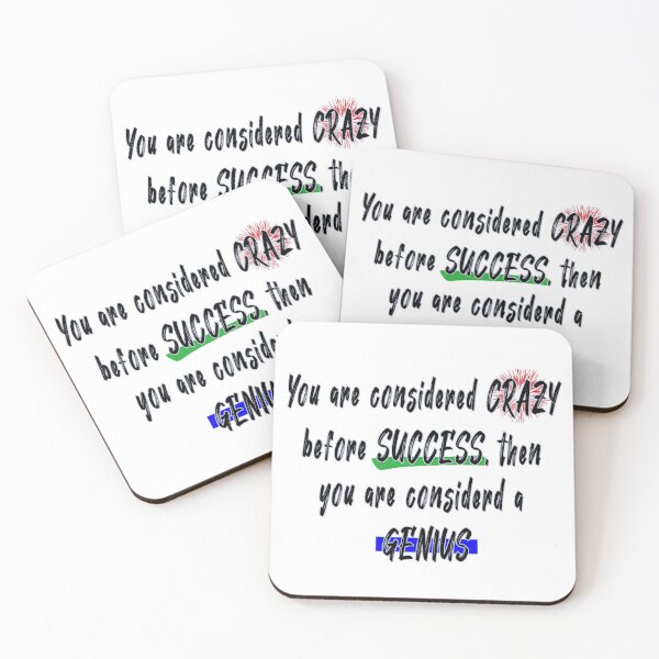 Item preview, New Year - Crazy to Genius: Success - Motivational Quotes 1 designed and sold by Pbdazzler23.