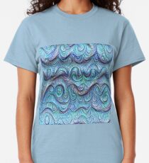 Frozen sea liquid lines and waves #DeepDream Classic T-Shirt