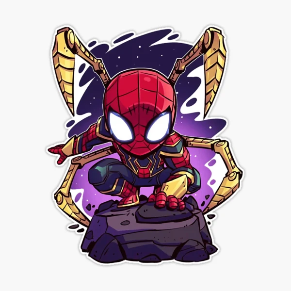 ➤ Iron on Patch Spiderman chibi | FREAKY SHOP WORLD