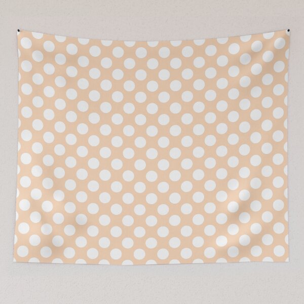 Item preview, DP270-46 Soft Pastel Polka Dots in Orange designed and sold by DuckyRubin.