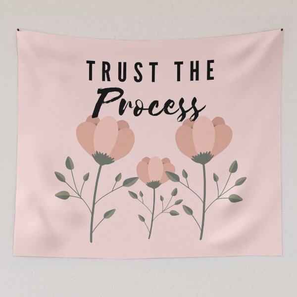 Item preview, Trust the Process with Pink Tulips designed and sold by SMillustrations.