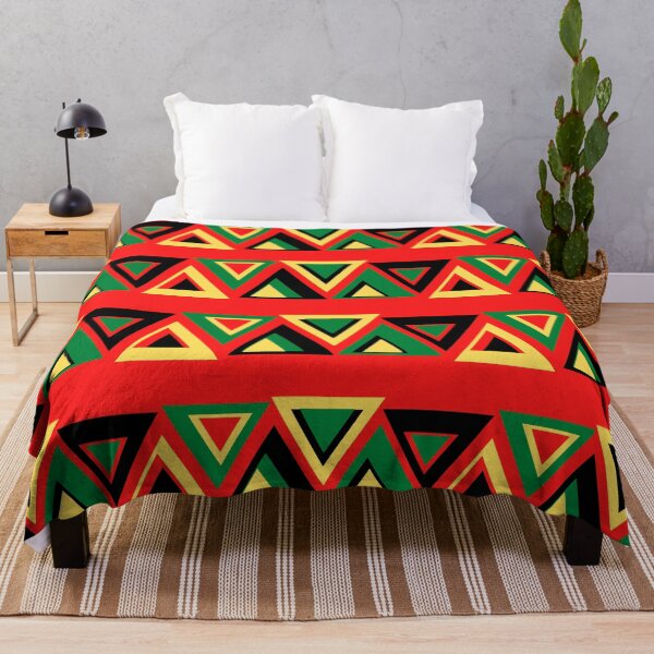 Item preview, KENTE INSPIRED TRIANGLES - RED designed and sold by HillTopView.