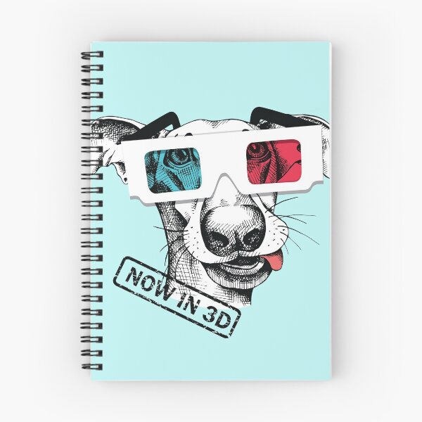 Artikelvorschau, Whippet mit 3D-Brille entworfen und verkauft von PaperDecorator.