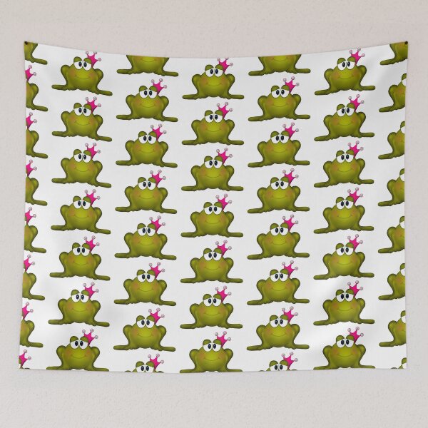 Item preview, Frog in Pink Pearl Crown designed and sold by BeachBumFamily.