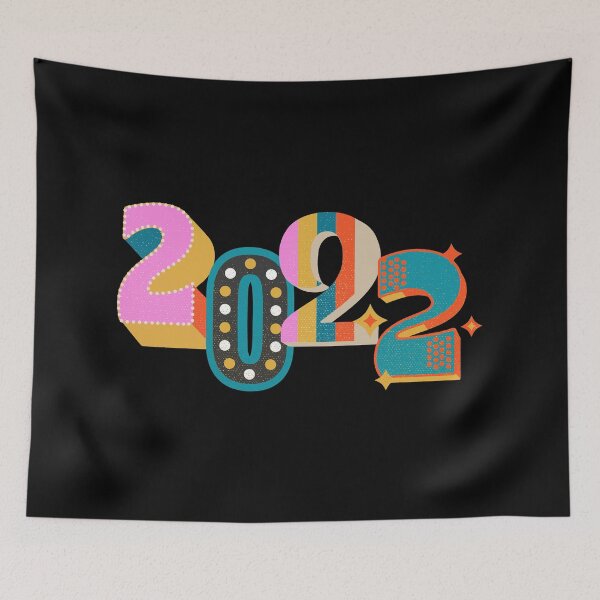 Item preview, 2022 - Happy New Year - Vintage Retro designed and sold by DesignByLeo.