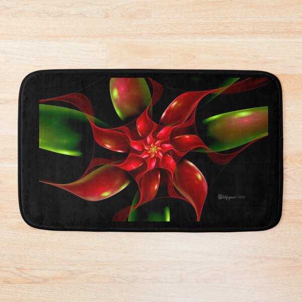 Item preview, Fractal Christmas Poinsettia designed and sold by wolfepaw.