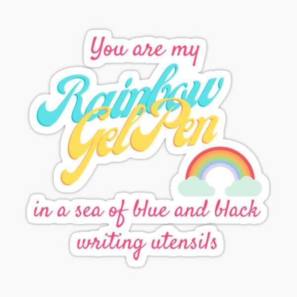 Item preview, Pen15 Rainbow Gel Pen Funny designed and sold by Vadikstepanovic.