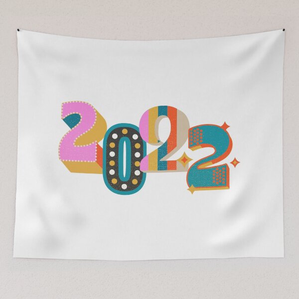 Item preview, 2022 - Happy New Year - Vintage Retro designed and sold by DesignByLeo.