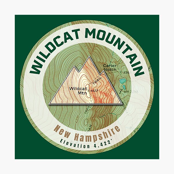 Artikelvorschau, Bergkarte - Wildcat Mountain entworfen und verkauft von Willz Designz.