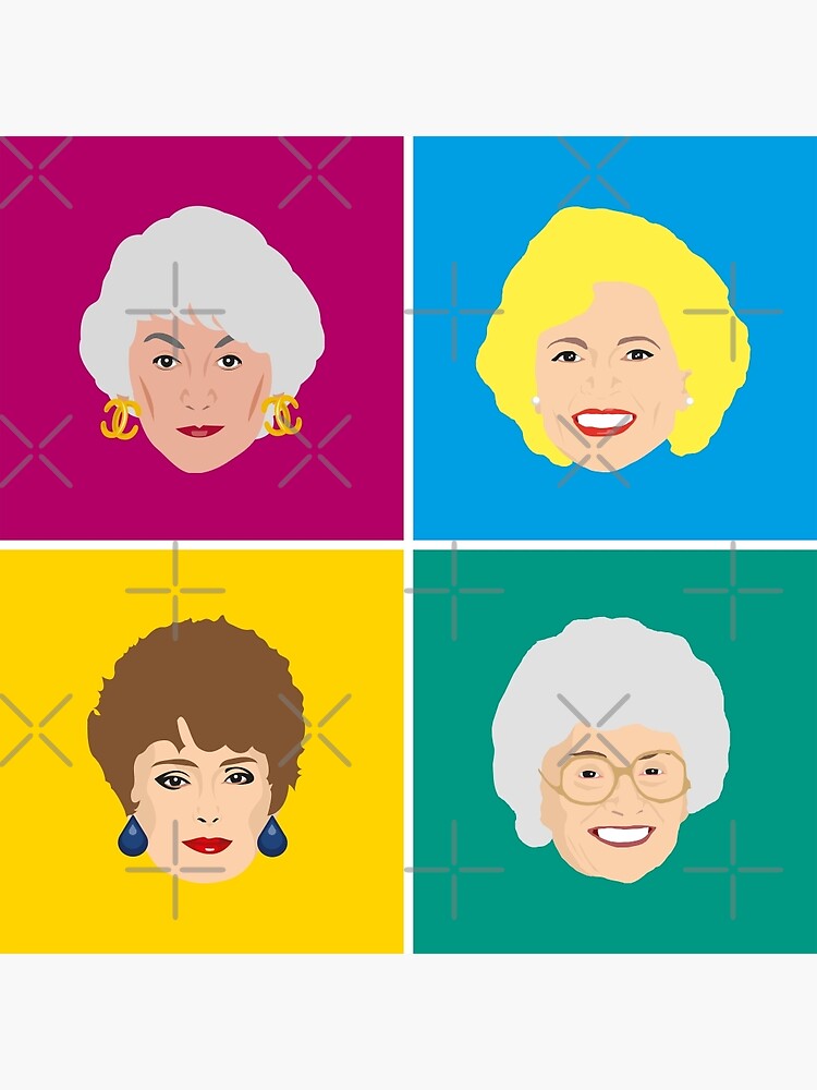 "Dorothy, Blanche, Rose And Sophia Art Print " Canvas Print By Gregs ...