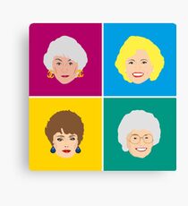 The Four Golden Girls Art Print Canvas Print