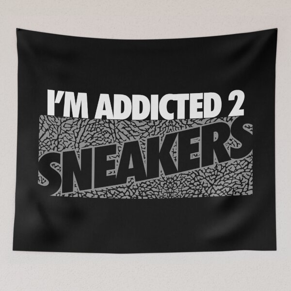 Item preview, I'm Addicted 2 sneakers Black Cement designed and sold by Tee4Daily.