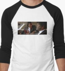 Camiseta ¾ estilo béisbol Oh, hombre, disparé a Marvin en la cara (Pulp Fiction)