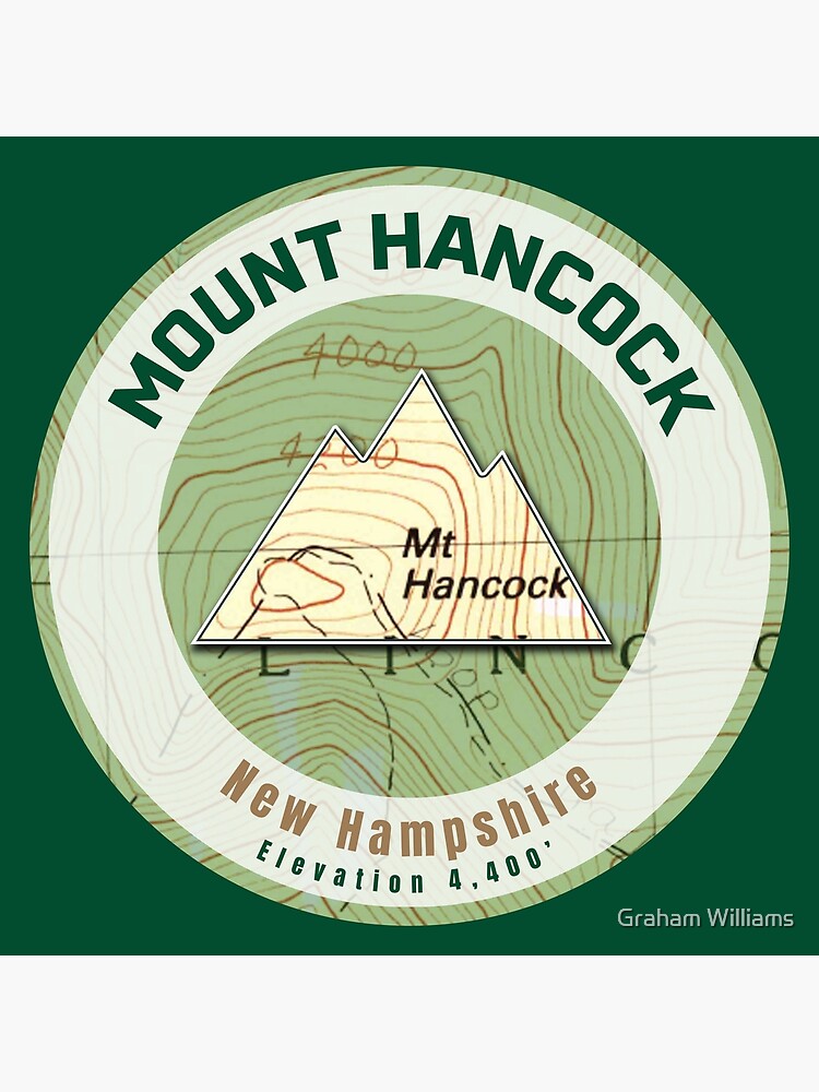"Mountain Map Mt Hancock" Poster for Sale by grahamwilliams Redbubble