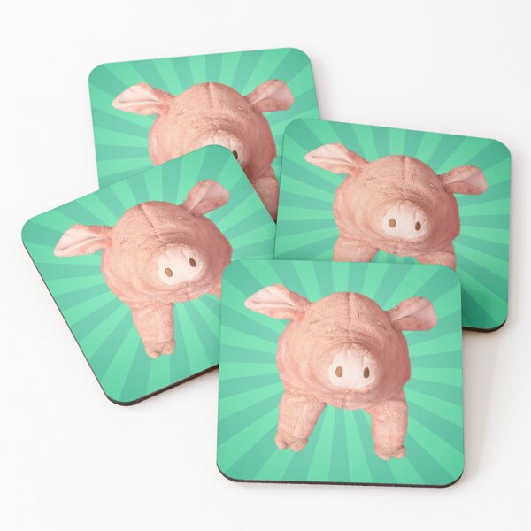 Item preview, Plush Pig Green Sunburst designed and sold by Jixzl.