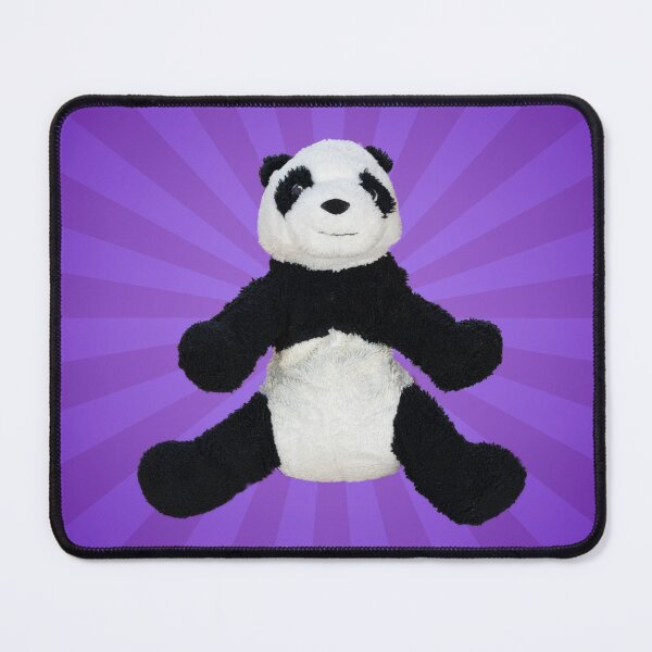Item preview, Plush Panda Purple Sunburst designed and sold by Jixzl.