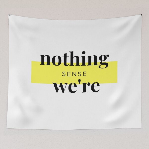 Item preview, nothing makes sense when we're apart 1 (white version) designed and sold by Revel-in.