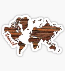 Travel World Map Sticker