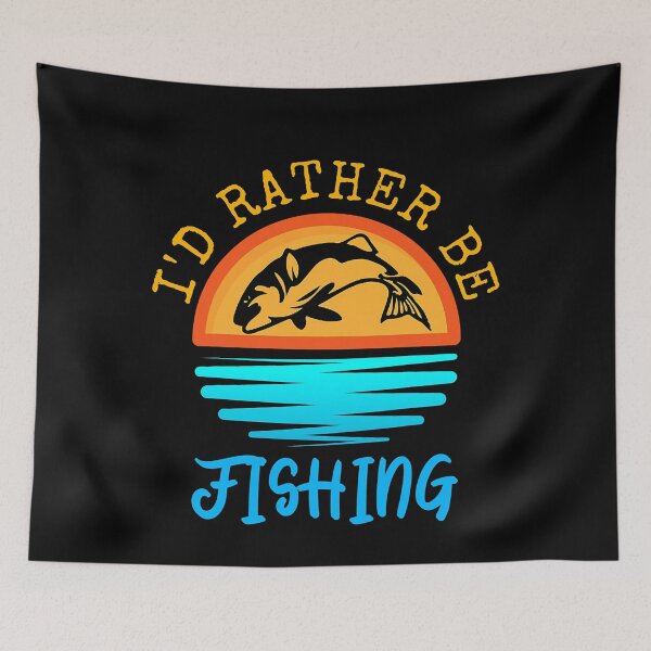 Item preview, I_d Rather Be Fishing Fisherman Vintage Tee For Men Women designed and sold by LemmikkiBadley.