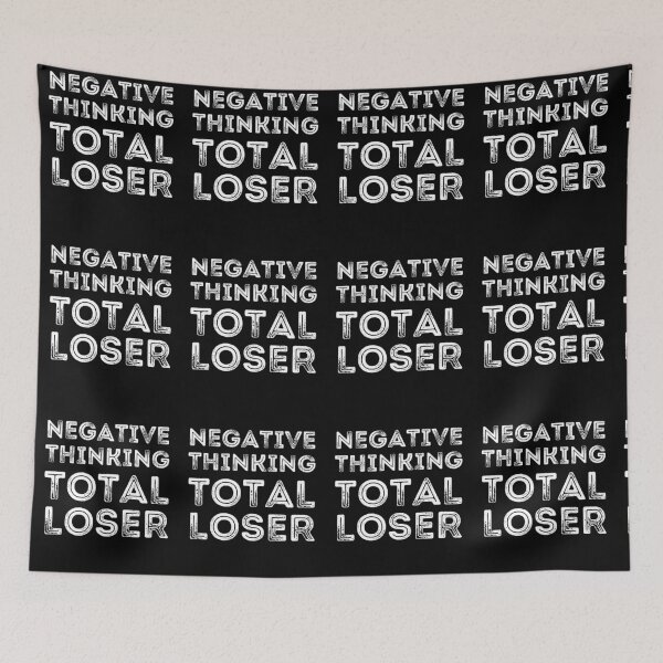 Item preview, Negative Thinking Total Loser Funny Distressed Loser designed and sold by RGRamsey.