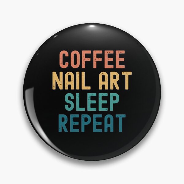 Item preview, Coffee Nail Art Sleep Repeat - Funny Nail Art & Coffee Gift designed and sold by kindxinn.