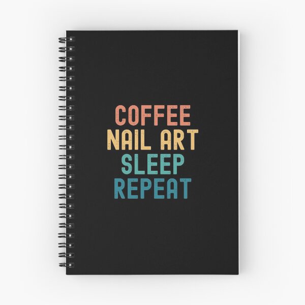Item preview, Coffee Nail Art Sleep Repeat - Funny Nail Art & Coffee Gift designed and sold by kindxinn.