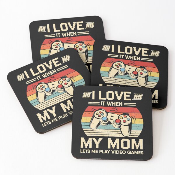 Item preview, I Love My Mom Vintage Video Games Video Gamer For Boys Men designed and sold by MichaelZaloga.
