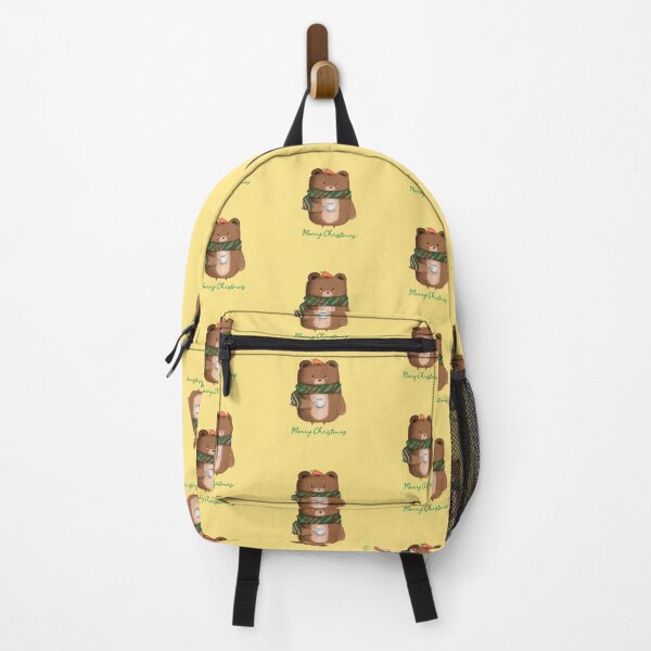 Item preview, Brown Bear and coffee in christmas night designed and sold by nguyenkrr.
