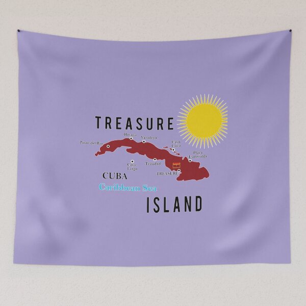 Item preview, summer camp island Map of island designed and sold by Exoticd3sign.