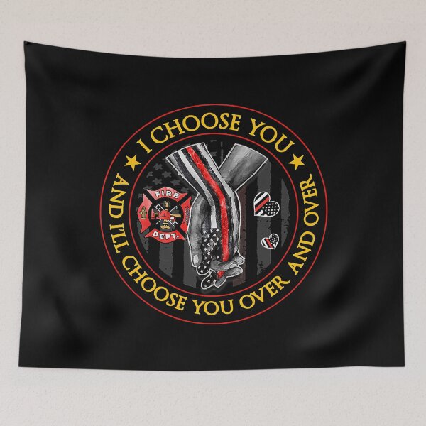 Item preview, Firefighter Flag USA I Choose You Valentines Day Firefighter designed and sold by gonzalogranados.
